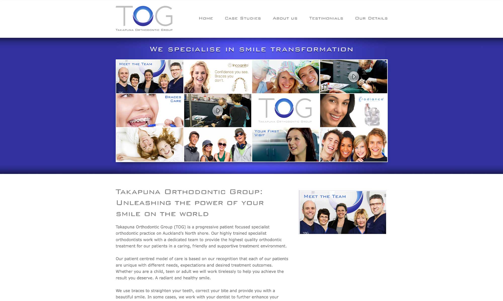 Takapuna Orthodontic Group - Website